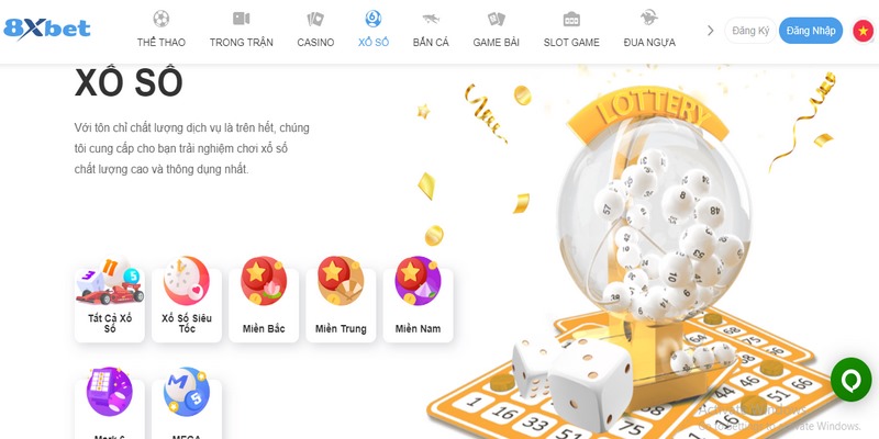 Xổ số miền Trung 8xbet